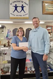 St. Vincent de Paul Food Pantry donation